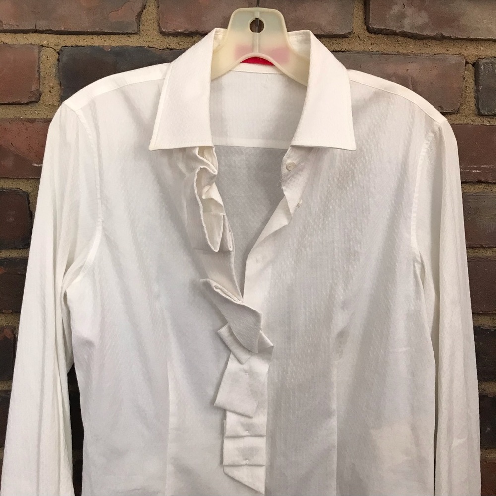 LAVIA embellished button front blouse size 42 -38 chest
